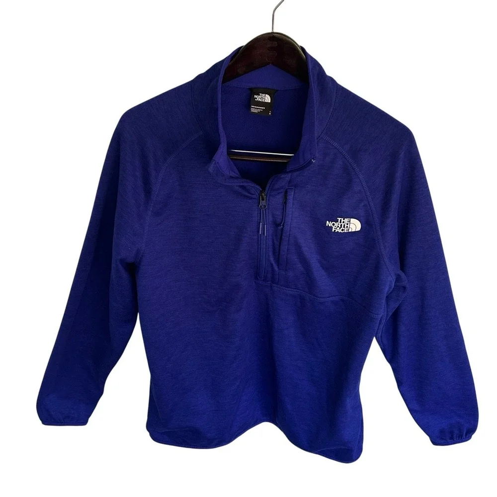 The North Face Men Blue 1/4 Zip Performance Pullover Jacket NF0A5G9W L
